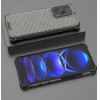 Hurtel Honeycomb case for Xiaomi Redmi Note 12 Pro+ armored hybrid cover black - (Honeycomb Xiaomi Redmi Note 12 Pro + Black)