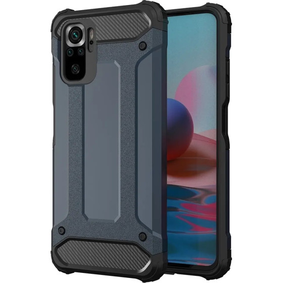 Hurtel Hybrid Armor armored hybrid case cover Xiaomi Redmi Note 11 Pro+ 5G (China) / 11 Pro 5G (China) / Mi11i HyperCharge / Poco X4 NFC 5G blue - (Hybrid Armor Xiaomi Poco X4 NFC 5G Blue)