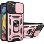 Hurtel Hybrid Armor Camshield case for iPhone 14 Plus armored case with camera cover pink - (Hybrid Armor Camshield iPhone 14 Plus PINK)