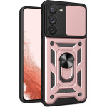 Hurtel Hybrid Armor Camshield case for Samsung Galaxy S23+ armored case with camera cover pink - (Hybrid Armor Camshield Samsung S23 Plus PINK)