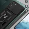 Hurtel Hybrid Armor Camshield case for Samsung Galaxy S23+ armored cover with camera cover red - (Hybrid Armor Camshield Samsung S23 Plus RED)