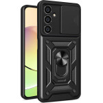 Hurtel Hybrid Armor Camshield case for Samsung M54 with camera cover - black - (Hybrid Armor Camshield Samsung M54 BLACK)