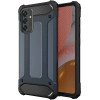 Hurtel Hybrid Armor Camshield with Camera Cover and Metal Ring for Samsung Galaxy S25+ - Blue - (Hybrid Armor Samsung Galaxy S25+ Blue)