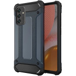 Hurtel Hybrid Armor Camshield with Camera Cover and Metal Ring for Samsung Galaxy S25+ - Blue - (Hybrid Armor Samsung Galaxy S25+ Blue)