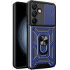 Hurtel Hybrid Armor Camshield with Stand and Camera Cover for Samsung Galaxy A56 - Blue - (Hybrid Armor Camshield Samsung Galaxy A56 Blue)