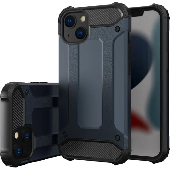 Hurtel Hybrid Armor case for iPhone 14 armored hybrid cover blue - (Hybrid Armor IPHONE 14 BLUE)