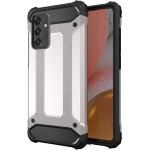 Hurtel Hybrid Armor Case for Samsung Galaxy A36 - Silver - (Hybrid Armor Samsung Galaxy A36 Silver)