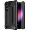 Hurtel Hybrid Armor Case for Samsung Galaxy S24 FE Armored Hybrid Case - Black - (Hybrid Armor Samsung Galaxy S24 FE Black)