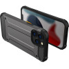 Hurtel Hybrid Armor case iPhone 14 Pro Max armored hybrid case black - (Hybrid Armor IPHONE 14 PRO MAX BLACK)
