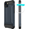 Hurtel Hybrid Armor Case Tough Rugged Cover for iPhone 13 golden - (Hybrid Armor iPhone 13 6,1 Gold)