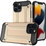 Hurtel Hybrid Armor Case Tough Rugged Cover for iPhone 13 Pro golden - (Hybrid Armor iPhone 13 6,1 PRO Gold)