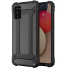 Hurtel Hybrid Armor Case Tough Rugged Cover for Samsung Galaxy A03s black - (Hybrid Armor Samsung A03S (166) Black)