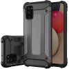 Hurtel Hybrid Armor Case Tough Rugged Cover for Samsung Galaxy A03s black - (Hybrid Armor Samsung A03S (166) Black)