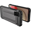 Hurtel Hybrid Armor Case Tough Rugged Cover for Samsung Galaxy A03s black - (Hybrid Armor Samsung A03S (166) Black)