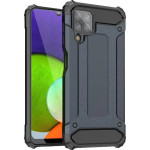 Hurtel Hybrid Armor Case Tough Rugged Cover for Samsung Galaxy A22 4G blue - (Hybrid Armor Samsung Galaxy A22 4G Blue)
