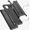 Hurtel Hybrid Armor Case Tough Rugged Cover for Samsung Galaxy A22 4G golden - (Hybrid Armor Samsung Galaxy A22 4G Gold)