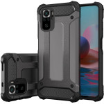 Hurtel Hybrid Armor Case Tough Rugged Cover for Xiaomi Poco M4 Pro 5G black - (Hybrid Armor Xiaomi Redmi Note 11 Black)
