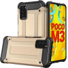 Hurtel Hybrid Armor Case Tough Rugged Cover for Xiaomi Redmi Note 10 5G / Poco M3 Pro golden - (Hybrid Armor Xiaomi Redmi Note 10 5G / POCO M3 PRO Gold)