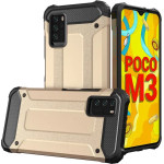 Hurtel Hybrid Armor Case Tough Rugged Cover for Xiaomi Redmi Note 10 5G / Poco M3 Pro golden - (Hybrid Armor Xiaomi Redmi Note 10 5G / POCO M3 PRO Gold)