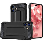 Hurtel Hybrid Armor iPhone 16 Plus Case - Black - (Hybrid Armor iPhone 16 Plus black)