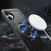 Hurtel Hybrid Armor Trendy Case with MagSafe for iPhone 16 - Black - (Hybrid Armor Trendy color matching MagSafe iPhone 16 black)