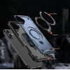 Hurtel Hybrid Armor Trendy Case with MagSafe for iPhone 16 - Blue - (Hybrid Armor Trendy color matching MagSafe iPhone 16 navy blue)