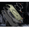 Hurtel Hybrid Armor Trendy Case with MagSafe for iPhone 16 - Green - (Hybrid Armor Trendy color matching MagSafe iPhone 16 olive green)