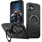 Hurtel Hybrid Armor Trendy Case with MagSafe for iPhone 16 Plus - Black - (Hybrid Armor Trendy color matching MagSafe iPhone 16 Plus black)