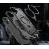 Hurtel Hybrid Armor Trendy Case with MagSafe for iPhone 16 Plus - Black - (Hybrid Armor Trendy color matching MagSafe iPhone 16 Plus black)