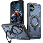 Hurtel Hybrid Armor Trendy Case with MagSafe for iPhone 16 Plus - Blue - (Hybrid Armor Trendy color matching MagSafe iPhone 16 Plus navy blue)