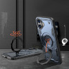 Hurtel Hybrid Armor Trendy Case with MagSafe for iPhone 16 Plus - Blue - (Hybrid Armor Trendy color matching MagSafe iPhone 16 Plus navy blue)