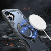 Hurtel Hybrid Armor Trendy Case with MagSafe for iPhone 16 Plus - Blue - (Hybrid Armor Trendy color matching MagSafe iPhone 16 Plus navy blue)