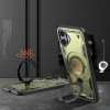 Hurtel Hybrid Armor Trendy Case with MagSafe for iPhone 16 Plus - Green - (Hybrid Armor Trendy color matching MagSafe iPhone 16 Plus olive green)