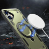 Hurtel Hybrid Armor Trendy Case with MagSafe for iPhone 16 Plus - Green - (Hybrid Armor Trendy color matching MagSafe iPhone 16 Plus olive green)