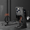 Hurtel Hybrid Armor Trendy Case with MagSafe for iPhone 16 Pro - Black - (Hybrid Armor Trendy color matching MagSafe iPhone 16 Pro black)