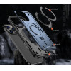 Hurtel Hybrid Armor Trendy Case with MagSafe for iPhone 16 Pro - Blue - (Hybrid Armor Trendy color matching MagSafe iPhone 16 Pro navy blue)