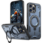 Hurtel Hybrid Armor Trendy Case with MagSafe for iPhone 16 Pro Max - Blue - (Hybrid Armor Trendy color matching MagSafe iPhone 16 Pro Max navy blue)