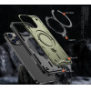 Hurtel Hybrid Armor Trendy Case with MagSafe for iPhone 16 Pro Max - Green - (Hybrid Armor Trendy color matching MagSafe iPhone 16 Pro Max olive green)