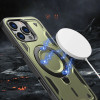 Hurtel Hybrid Armor Trendy Case with MagSafe for iPhone 16 Pro Max - Green - (Hybrid Armor Trendy color matching MagSafe iPhone 16 Pro Max olive green)