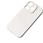 Hurtel iPhone 14 Plus Silicone Magnetic Case Magsafe - beige - (Silicone case iPhone 14 Plus Magsafe Cream)