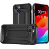 Hurtel iPhone 15 Plus Hybrid Armor case - black - (Hybrid Armor IPHONE 15 PLUS BLACK)