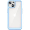 Hurtel iPhone 15 Plus Outer Space Reinforced Case with Flexible Frame - Blue - (Outer Space Case IPHONE 15 PLUS BLUE)