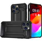 Hurtel iPhone 15 Pro Hybrid Armor case - black - (Hybrid Armor IPHONE 15 PRO BLACK)