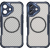 Hurtel Leading Series MagSafe Silicone Case for iPhone 16 - Blue - (Leading series MagSafe Iphone 16 blue)