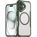 Hurtel Leading Series MagSafe Silicone Case for iPhone 16 - Green - (Leading series MagSafe Iphone 16 green)