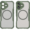 Hurtel Leading Series MagSafe Silicone Case for iPhone 16 - Green - (Leading series MagSafe Iphone 16 green)