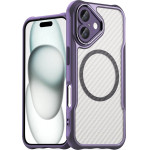 Hurtel Leading Series MagSafe Silicone Case for iPhone 16 - Purple - (Leading series MagSafe Iphone 16 purple)