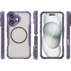 Hurtel Leading Series MagSafe Silicone Case for iPhone 16 - Purple - (Leading series MagSafe Iphone 16 purple)