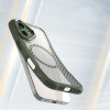 Hurtel Leading Series MagSafe Silicone Case for iPhone 16 Plus - Green - (Leading series MagSafe Iphone 16 Plus green)