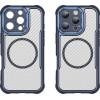 Hurtel Leading Series MagSafe Silicone Case for iPhone 16 Pro Max - Blue - (Leading series MagSafe Iphone 16 Pro Max blue)